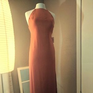 Long dress with slit